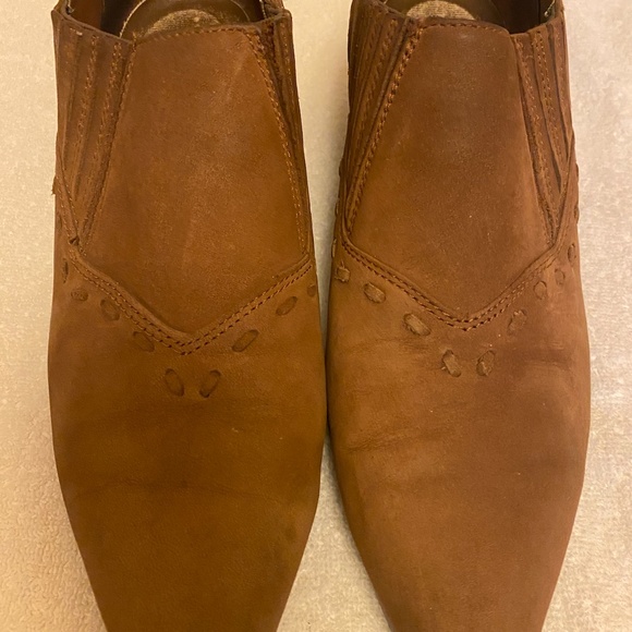 Brown Suede Leather " Rodeo"  Bootie. - Picture 4 of 7